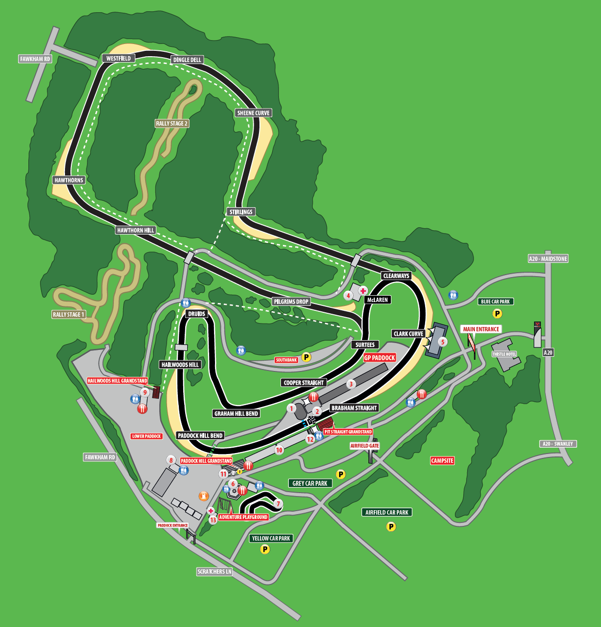 Brands Hatch Indy circuit plan